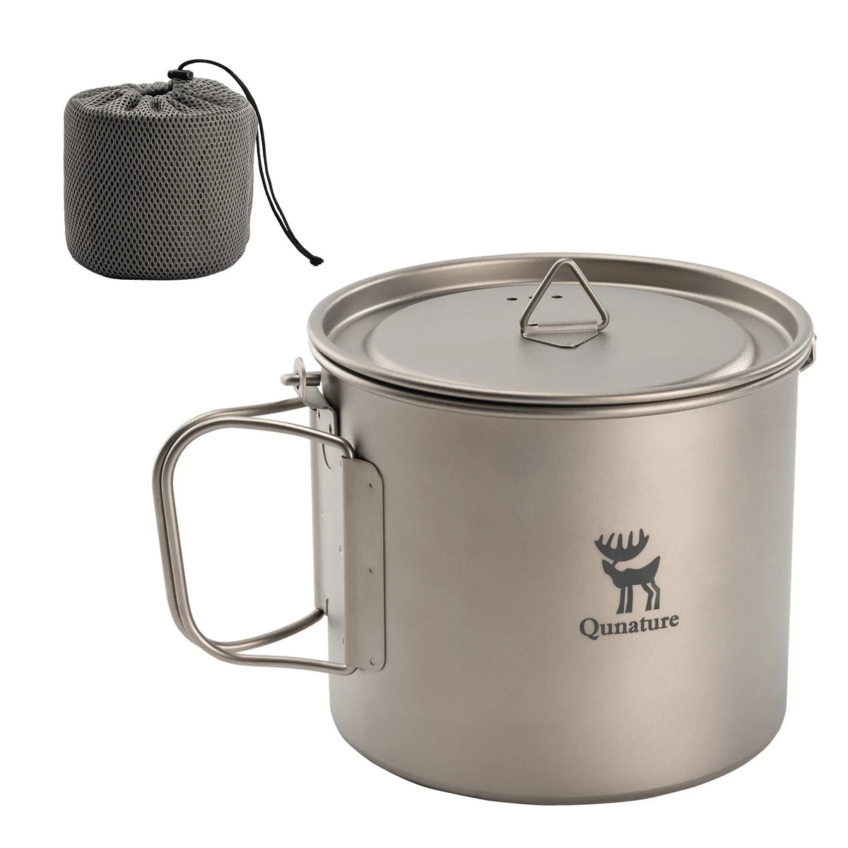 Titanium Hanging Cup With Short Handle 1100ml