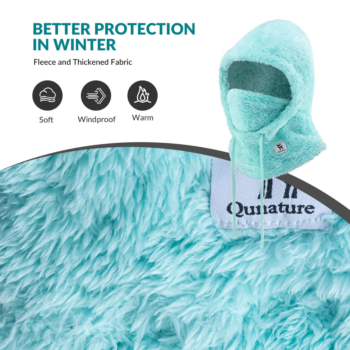 Ski Head Cover with Adjustable Ventilation and Detachable Liner for Winter Sports