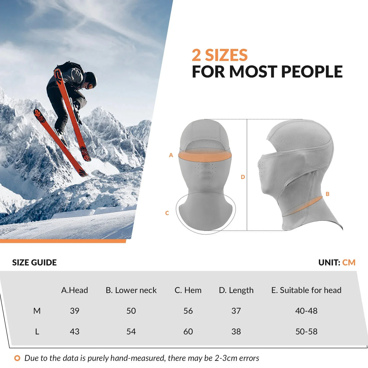 Lycra Ski Headgear with Thermal Mask for Cold-Weather Sports