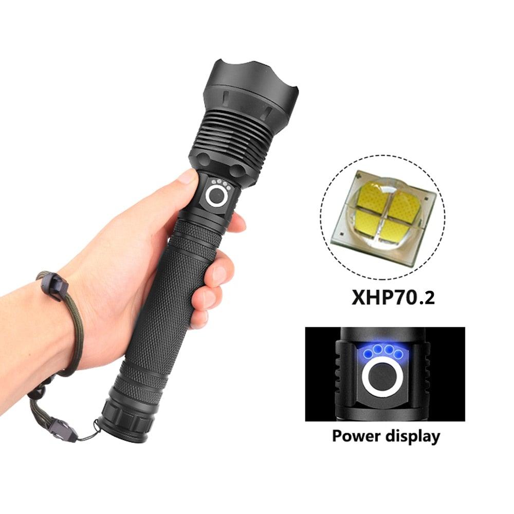 Rechargeable LED Flashlights Waterproof Hnadheld Super Bright High Lumens  Zoomable Powerful Lamp Bead Flashlight Torch For Outdoor & Indoor Camping Running Fishing Hiking Lamp