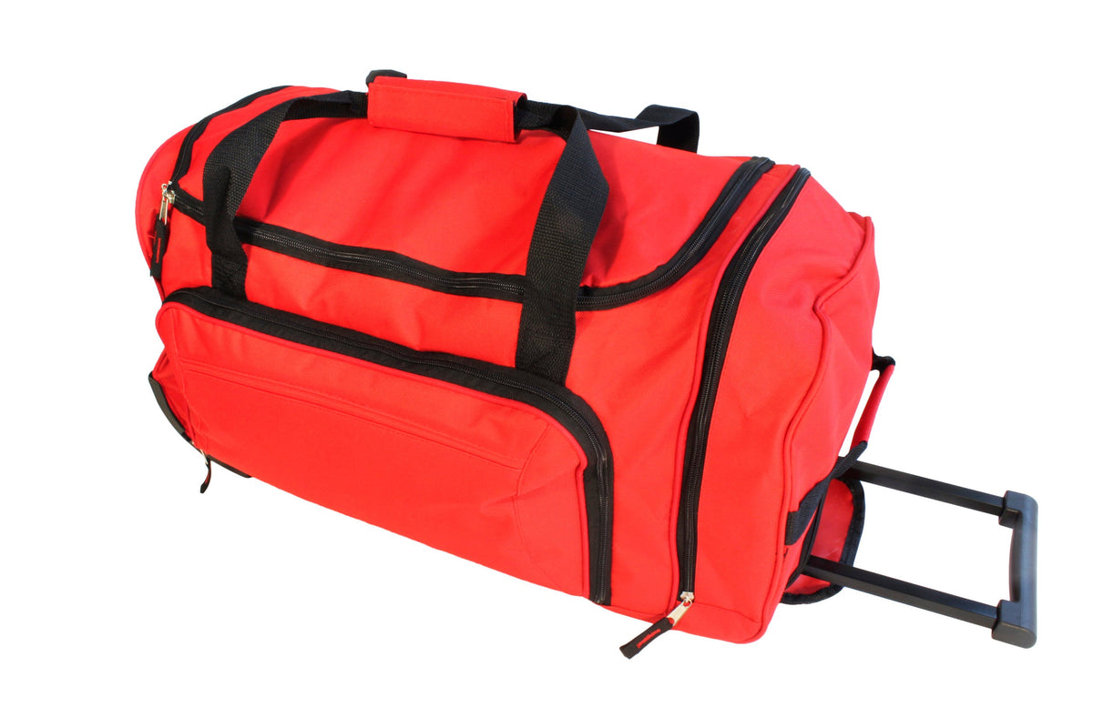 Rolling Duffel Bag | Durable 600D Wheeled Gear Bag with Telescoping Handle