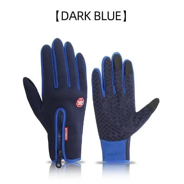 Stylish Winter Warm Cycling Gloves Fitness High Quality Men Women Wind Proof Bike Motorcycle Fishing Gloves Full Finger Touchscreen Gloves Cycling Gloves Touchscreen Waterproof Fleece Thermal Sports Gloves for Hiking