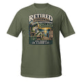 Retired Fisherman Professional Relaxer Tee in military green, front view