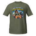 How I Take People to My Secret Fishing Spots Tee in military green, front view