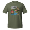Honestly Officer I Was Just Washing My Worm Tee in military green, front view