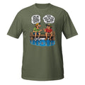 Even the Fish Don’t Know My Secret Spot Tee in military green, front view