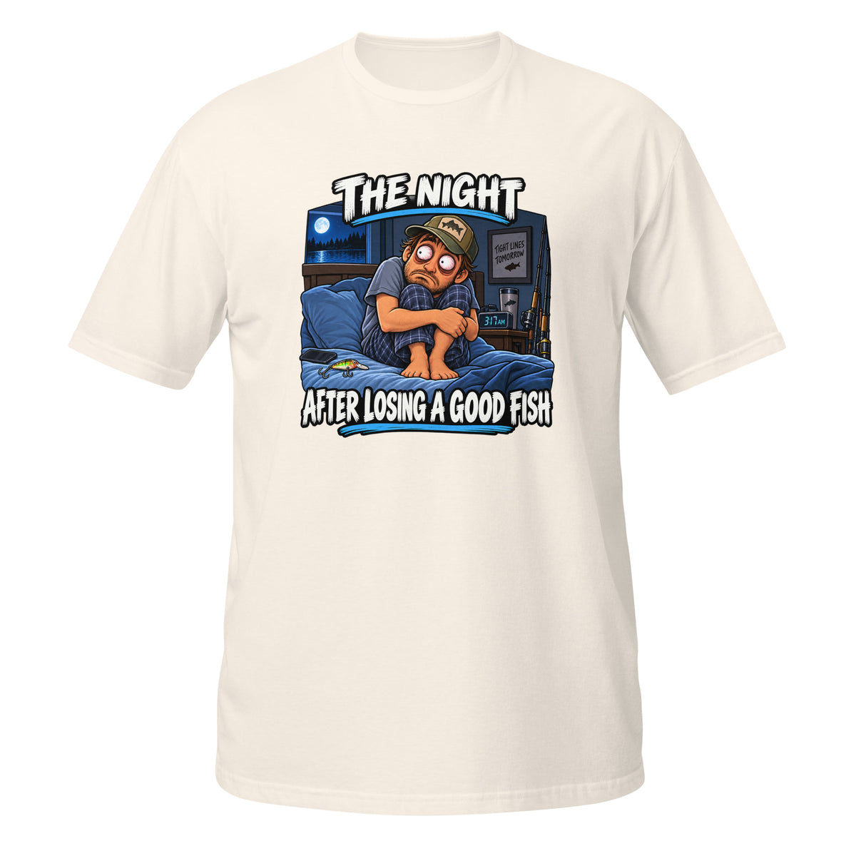 The Night After Losing a Good Fish Tee in natural, front view
