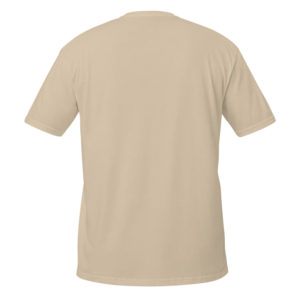 Tax Return? You Mean Fishing Gear? Tee in sand, back view