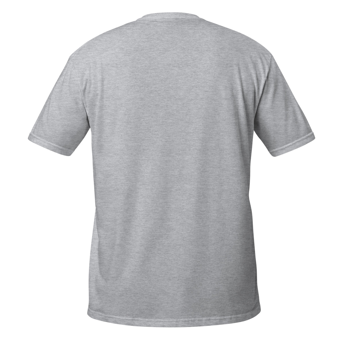 Life Is Better at the Lake Fishing Tee in sport grey, back view