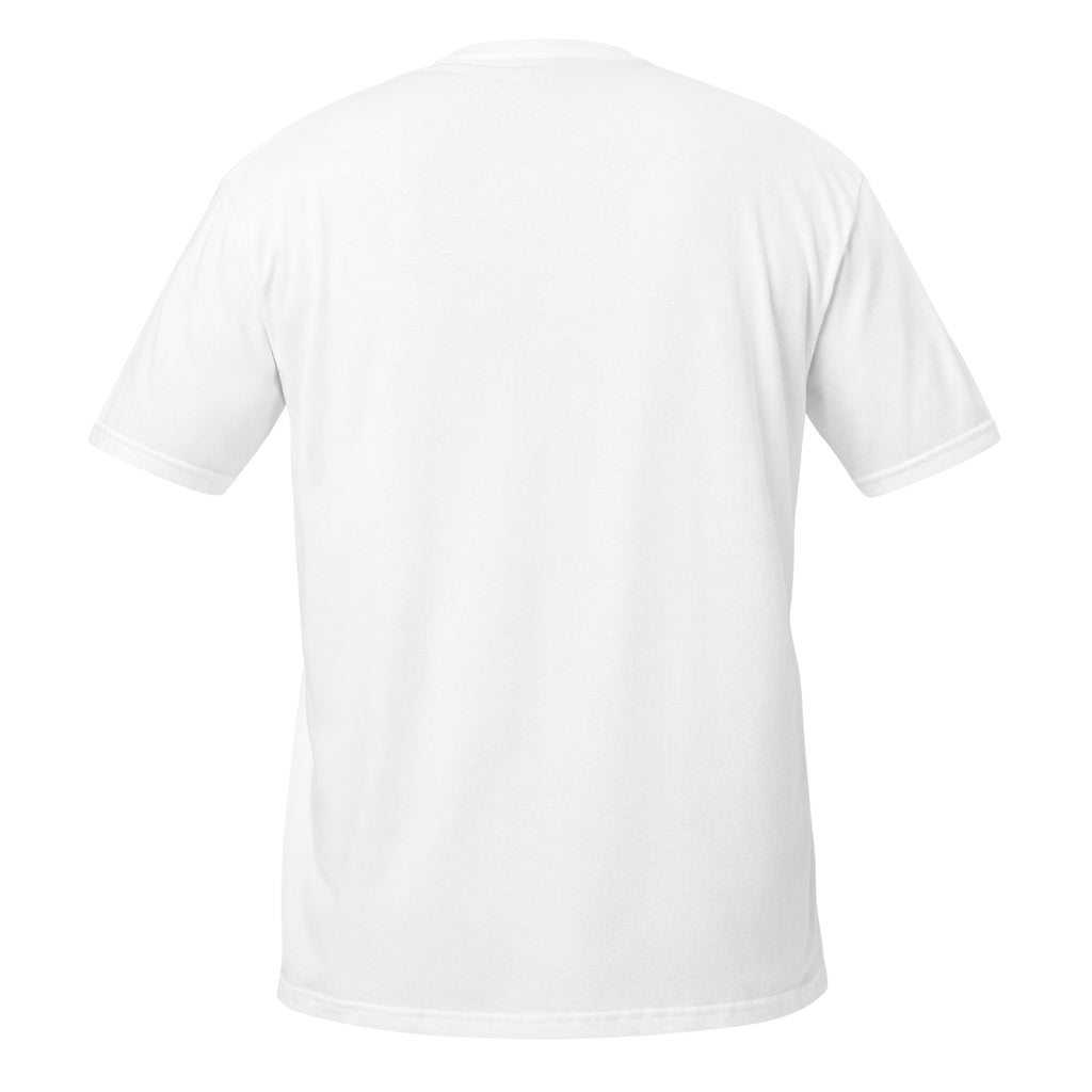 One More Cast Is a Legally Binding Promise Tee in white, back view